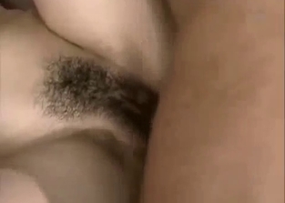 Crazy brunette gets double-teamed by her brothers