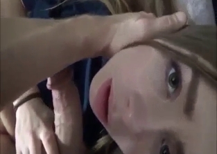 Teen blonde fucked in POV by her dad